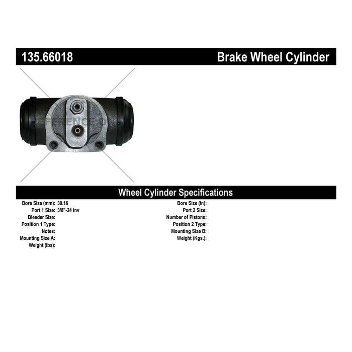 Rear Drum Brake Wheel Cylinder Standard Line for GMC K1500 1999 1998 1997 1996 1995 1994 1993 1992 1991 1990 1989 1988 P-1165649