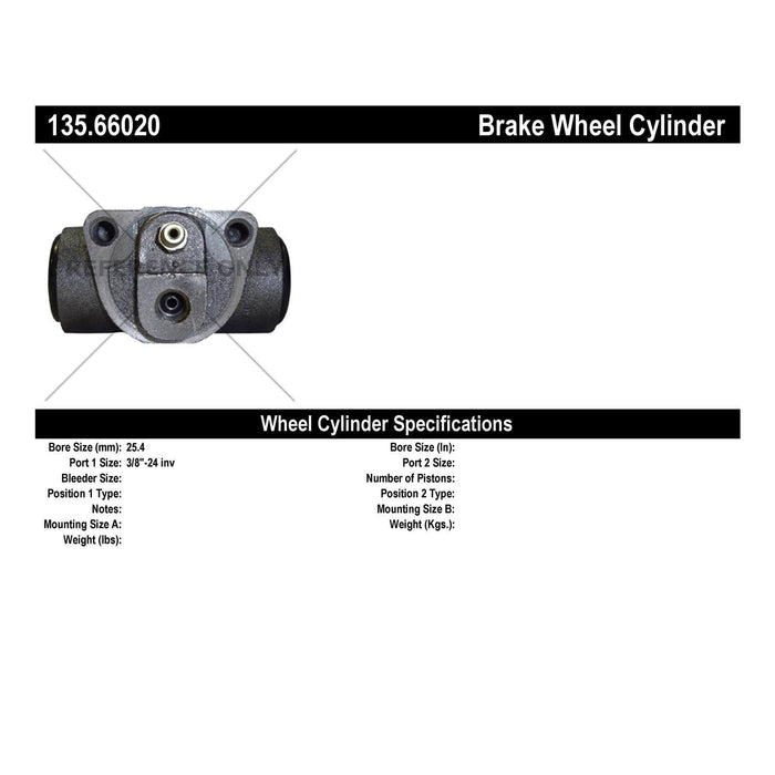 Rear Drum Brake Wheel Cylinder Standard Line for GMC C2500 1998 1997 1996 1995 1994 1993 1992 1991 1990 1989 1988 P-1165673