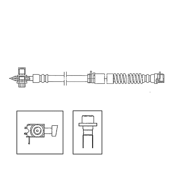 Front Brake Hydraulic Hose for Volkswagen Caddy 2015 2014 P-1180679