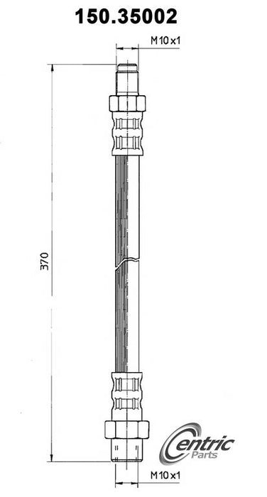 Front Brake Hydraulic Hose for Mercedes-Benz E500 1994 P-1181462