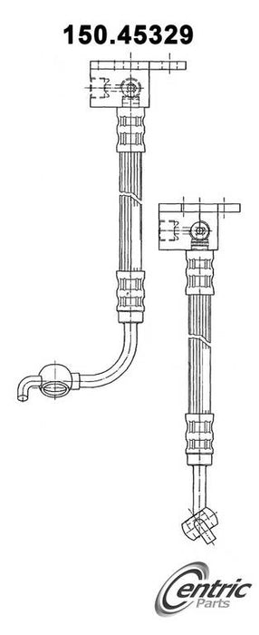 Rear Right/Passenger Side Brake Hydraulic Hose for Mazda Miata 2005 2004 2003 2002 2001 2000 1999 1998 1997 1996 1995 1994 1993 1992 1991 P-1183542