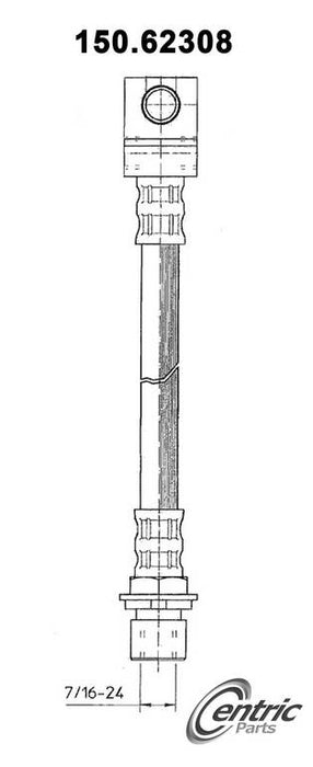 Rear Brake Hydraulic Hose for Chevrolet Nova 1979 1978 P-1185886