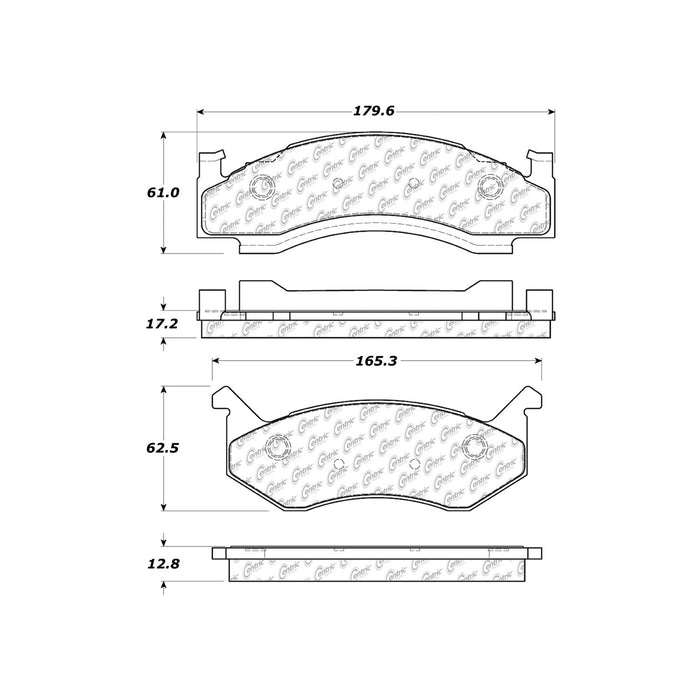 Front Disc Brake Pad Set for Dodge W200 1980 1979 1978 1977 1976 1975 P-1192737