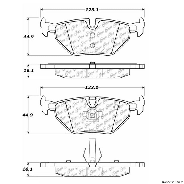 Rear Disc Brake Pad Set for BMW 323Ci Convertible 2000 P-1194102