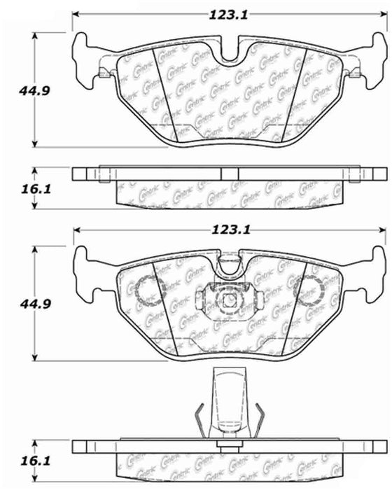 Rear Disc Brake Pad Set for BMW 525i 2003 2002 2001 P-1194114