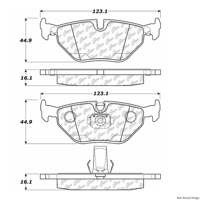 Rear Disc Brake Pad Set for BMW 525i 2003 2002 2001 P-1194114