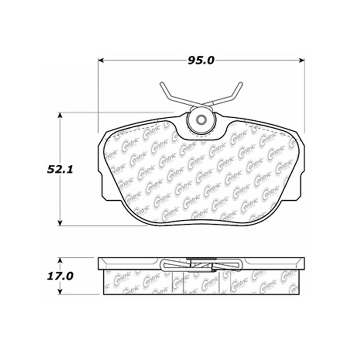 Front Disc Brake Pad Set for BMW 325i 1991 1990 1989 1988 1987 P-1197487