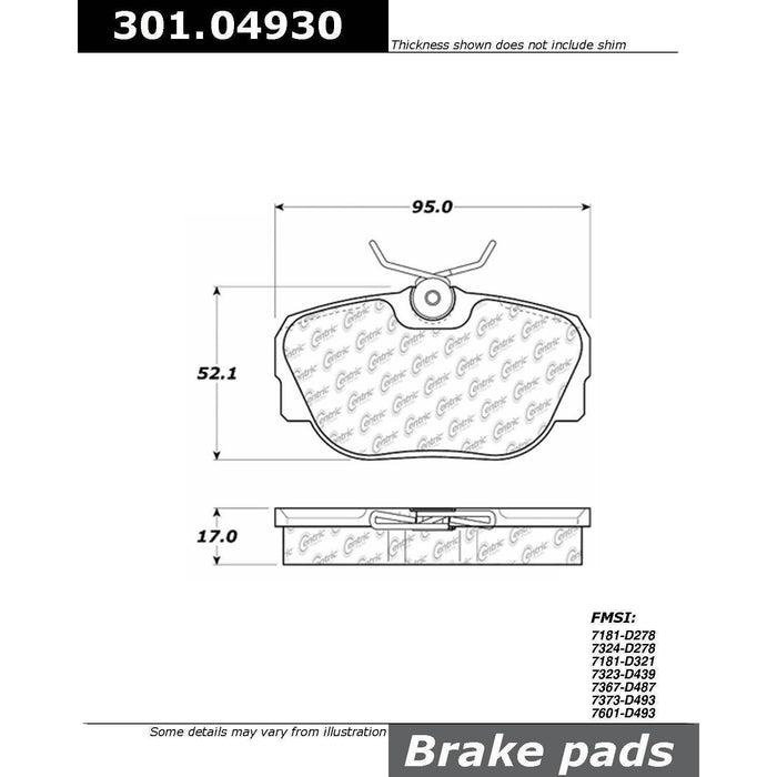 Front Disc Brake Pad Set for BMW 325i 1991 1990 1989 1988 1987 P-1197487