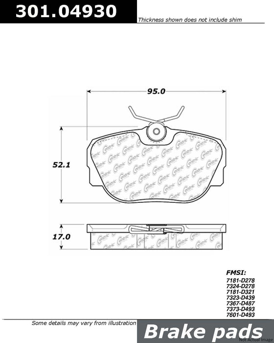 Front Disc Brake Pad Set for BMW 325i 1991 1990 1989 1988 1987 P-1197487