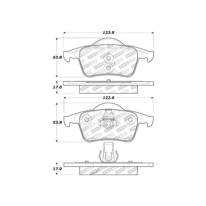 Rear Disc Brake Pad Set for Volvo S80 2006 2005 2004 2003 2002 2001 2000 1999 P-1202086