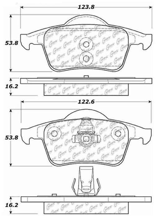 Rear Disc Brake Pad Set for Volvo S80 2006 2005 2004 2003 2002 2001 2000 1999 P-1202086