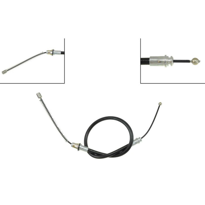 Rear Left/Driver Side OR Rear Right/Passenger Side Parking Brake Cable for Mercury Zephyr 1982 1981 1980 1979 1978 P-1411489