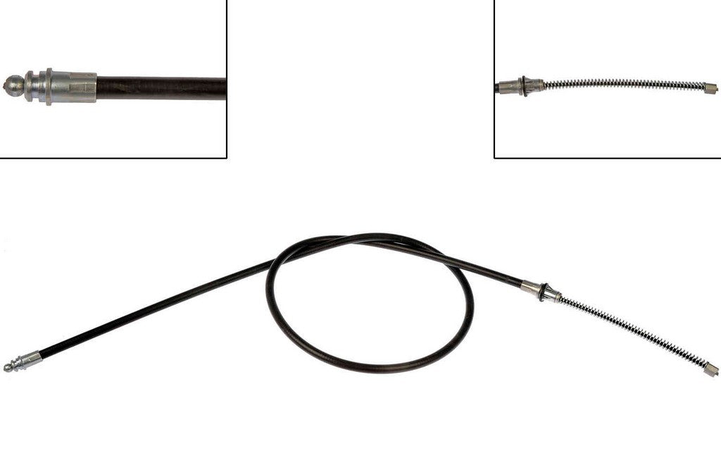 Rear Left/Driver Side OR Rear Right/Passenger Side Parking Brake Cable for Jeep Grand Wagoneer Automatic Transmission 1991 1990 1989 1988 P-1412523