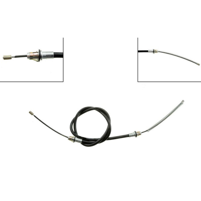 Rear Left/Driver Side Parking Brake Cable for Chevrolet R2500 Suburban 1991 1990 1989 P-1413133