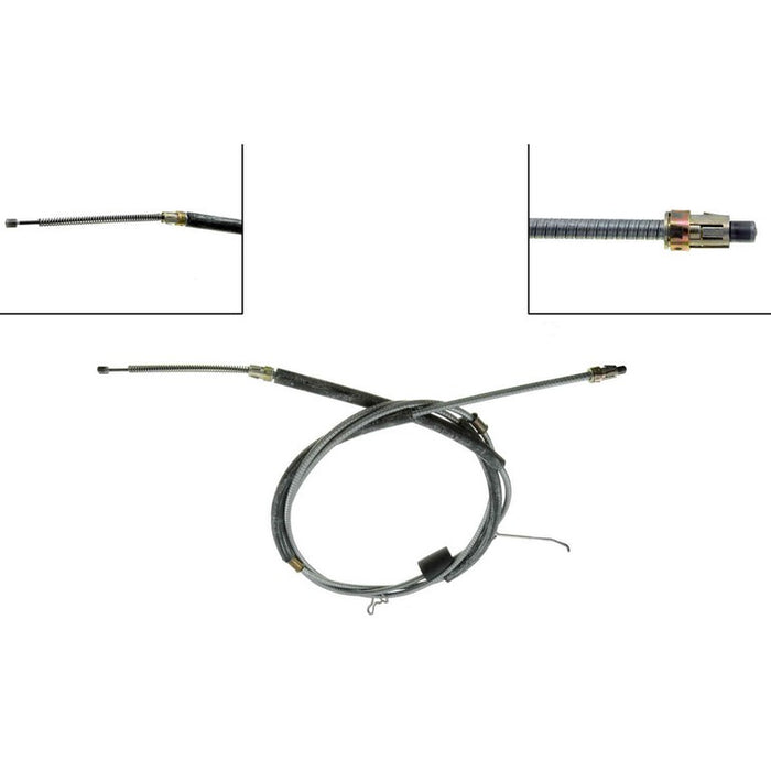 Rear Right/Passenger Side Parking Brake Cable for Dodge Caravan FWD 119.0" Wheelbase 1994 1993 1992 1991 P-1413586