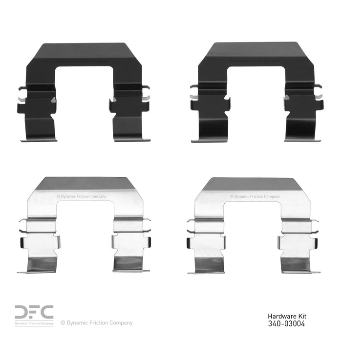 Front Disc Brake Hardware Kit for Hyundai Sonata 2.4L L4 2010 2009 2008 2007 2006 2005 2004 2003 - Dynamite Friction 340-03004