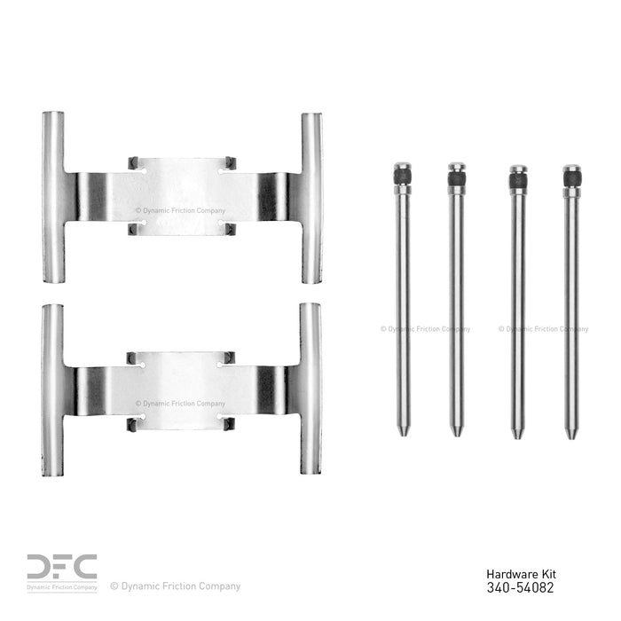 Front Disc Brake Hardware Kit for Ford Mustang 2020 2019 2018 2017 2016 - Dynamite Friction 340-54082