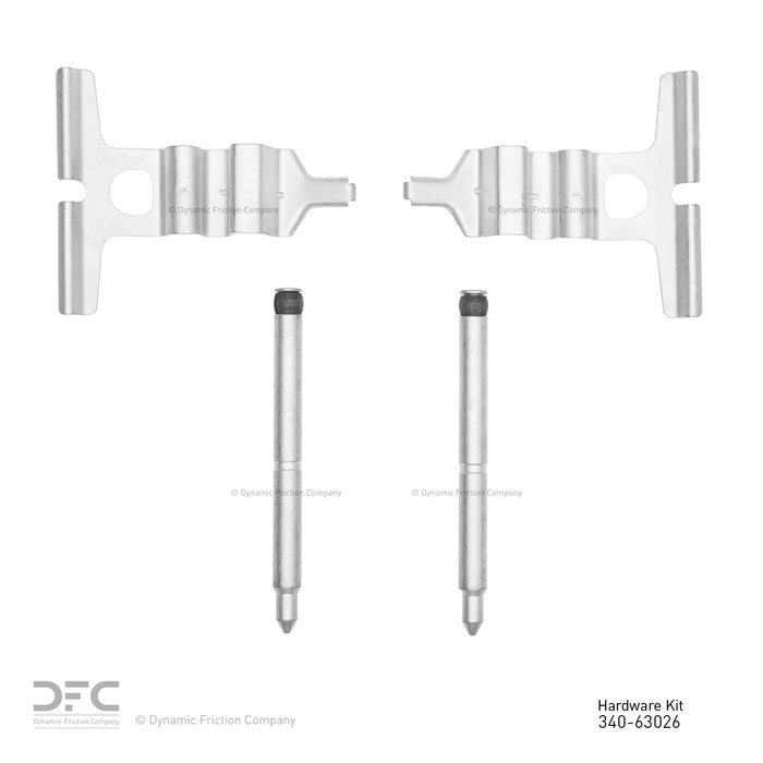 Rear Disc Brake Hardware Kit for Mercedes-Benz CL500 2003 2002 2001 2000 P-261014