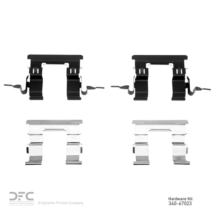 Front Disc Brake Hardware Kit for Nissan Versa 1.8L L4 2012 2011 2010 2009 2008 2007 P-261532