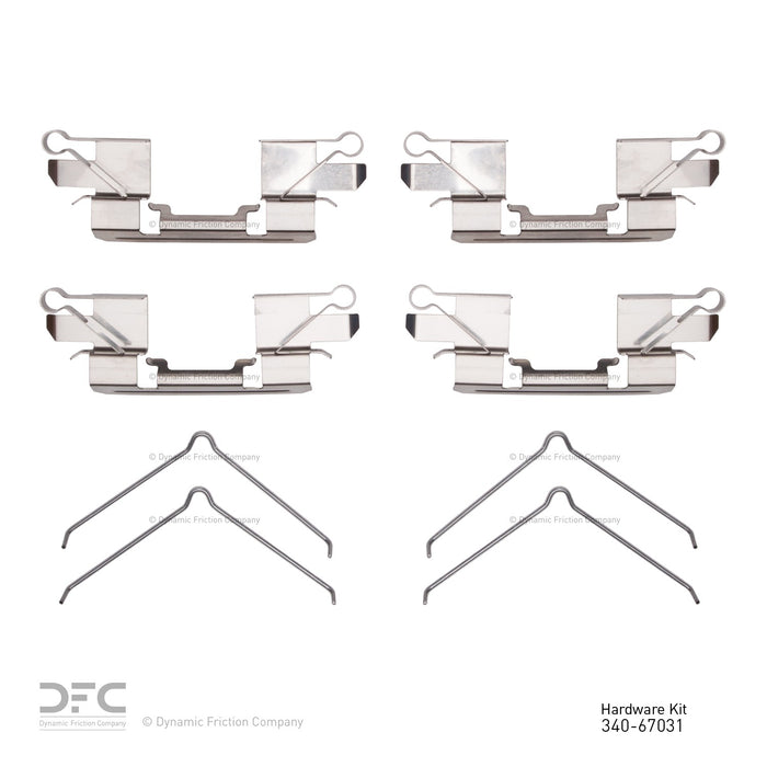 Front Disc Brake Hardware Kit for Nissan Frontier 2022 2021 2020 2019 2018 2017 2016 2015 2014 2013 2012 2011 2010 2009 2008 2007 2006 2005 P-261557