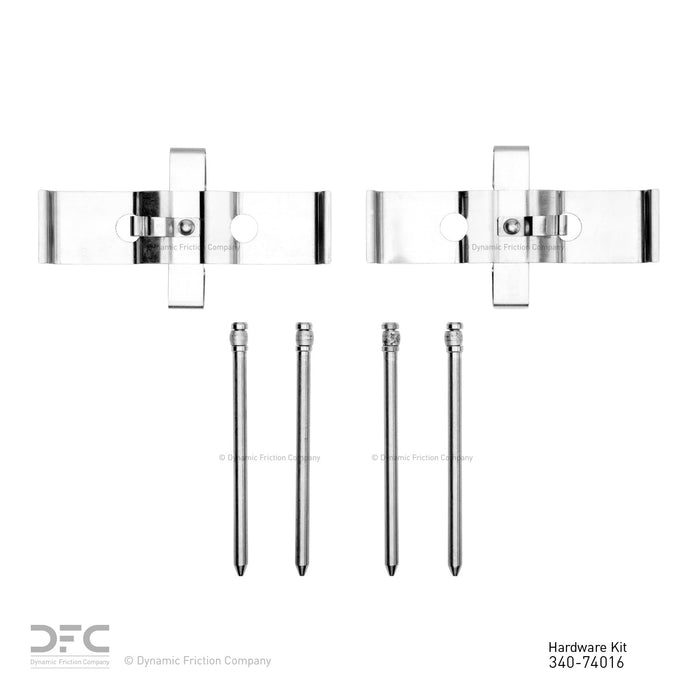 Front Disc Brake Hardware Kit for Volkswagen Touareg 3.2L V6 2018 2017 2016 2015 2014 2013 2012 2011 2010 2009 2008 2007 2006 P-262049