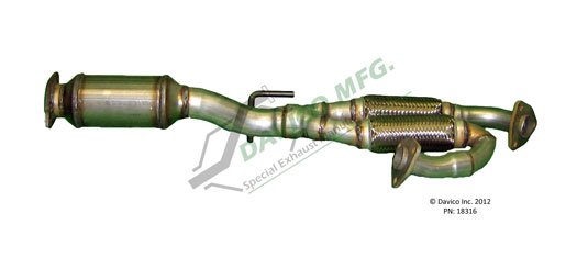 Rear Catalytic Converter for Nissan Altima 3.5L V6 2006 2005 2004 2003 2002 P-326357