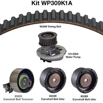 Engine Timing Belt Kit with Water Pump for Daewoo Nubira 2002 2001 2000 1999 P-399774