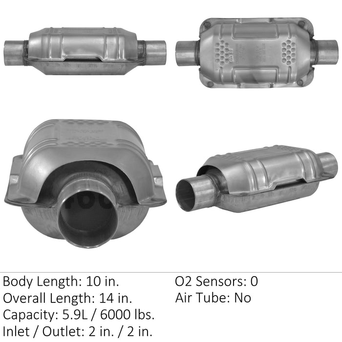 Rear Catalytic Converter for Nissan Sentra FWD 1990 1989 1988 1987 1986 1985 1984 1983 1982 P-410488