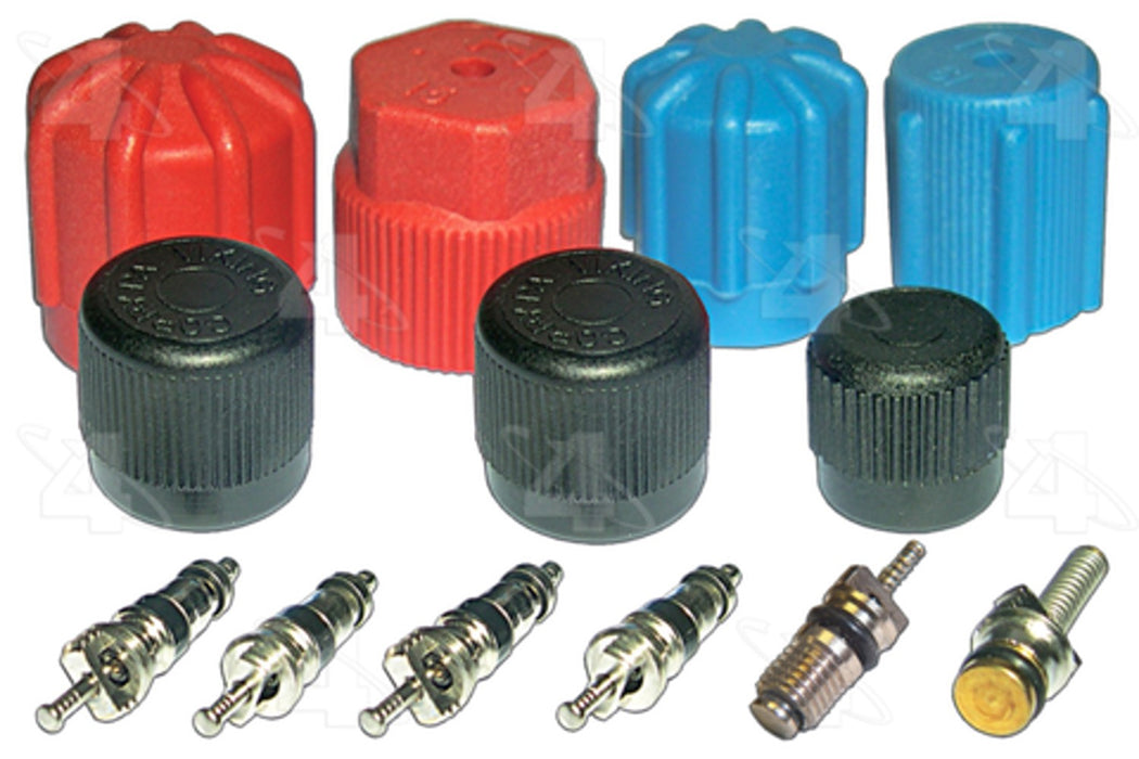 A/C System Valve Core and Cap Kit for Dodge B150 1993 1992 1991 1990 1989 1988 1987 1986 1985 1984 1983 1982 1981 - Four Seasons 26777