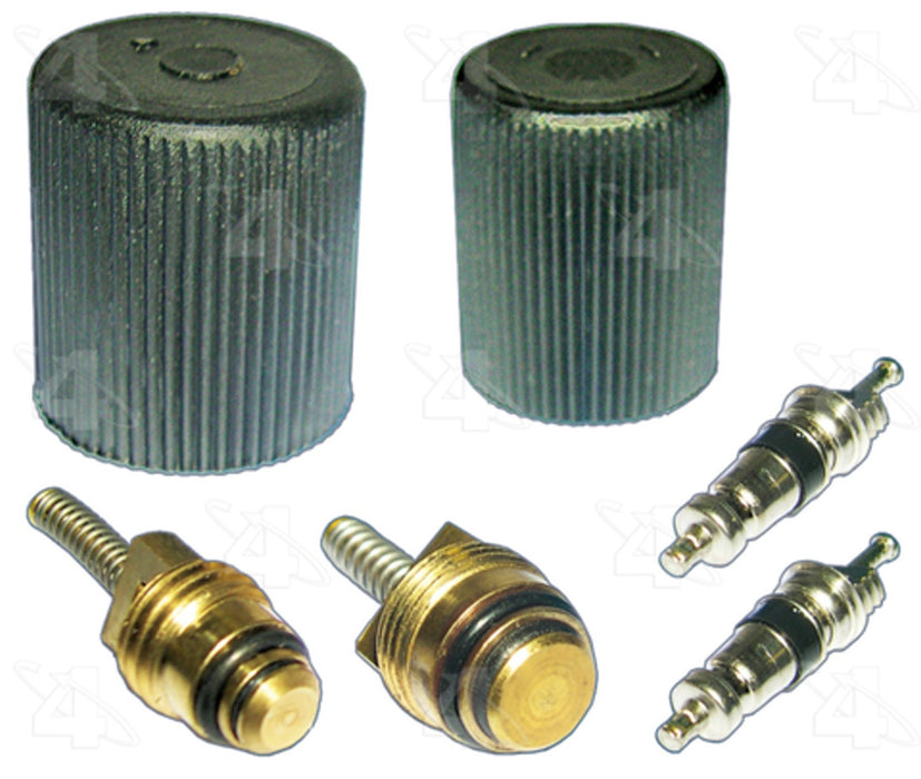 A/C System Valve Core and Cap Kit for Cadillac DeVille 2005 2004 2003 2002 2001 2000 1999 1998 1997 1996 1995 1994 P-2532046