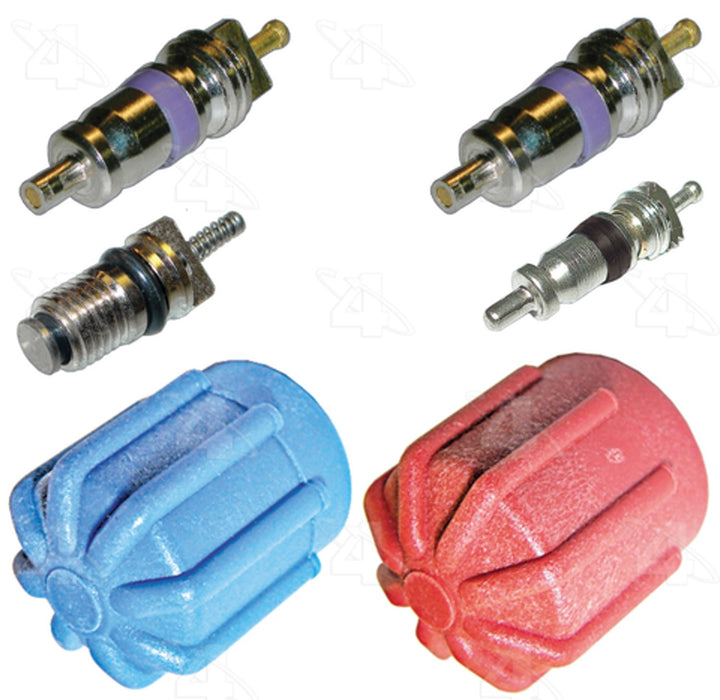 A/C System Valve Core and Cap Kit for Mercedes-Benz C250 2013 2012 2011 2010 P-2533675