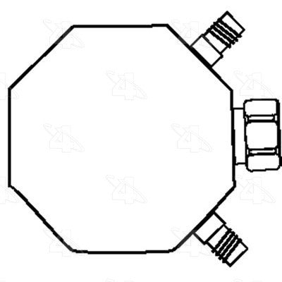 A/C Accumulator for Chevrolet Caprice 1983 1982 1981 1980 1979 1978 1977 P-2534554