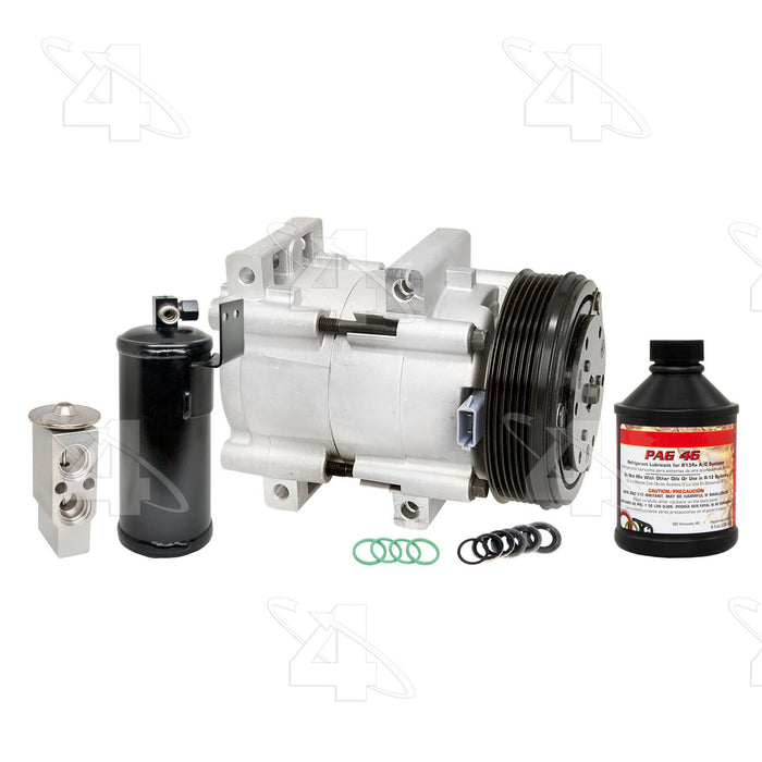 Front and Rear A/C Compressor and Component Kit for Lincoln Navigator 2006 2005 P-2522591