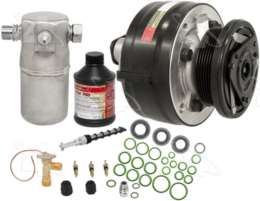 Front and Rear A/C Compressor and Component Kit for Chevrolet Suburban 1500 1995 P-2522696