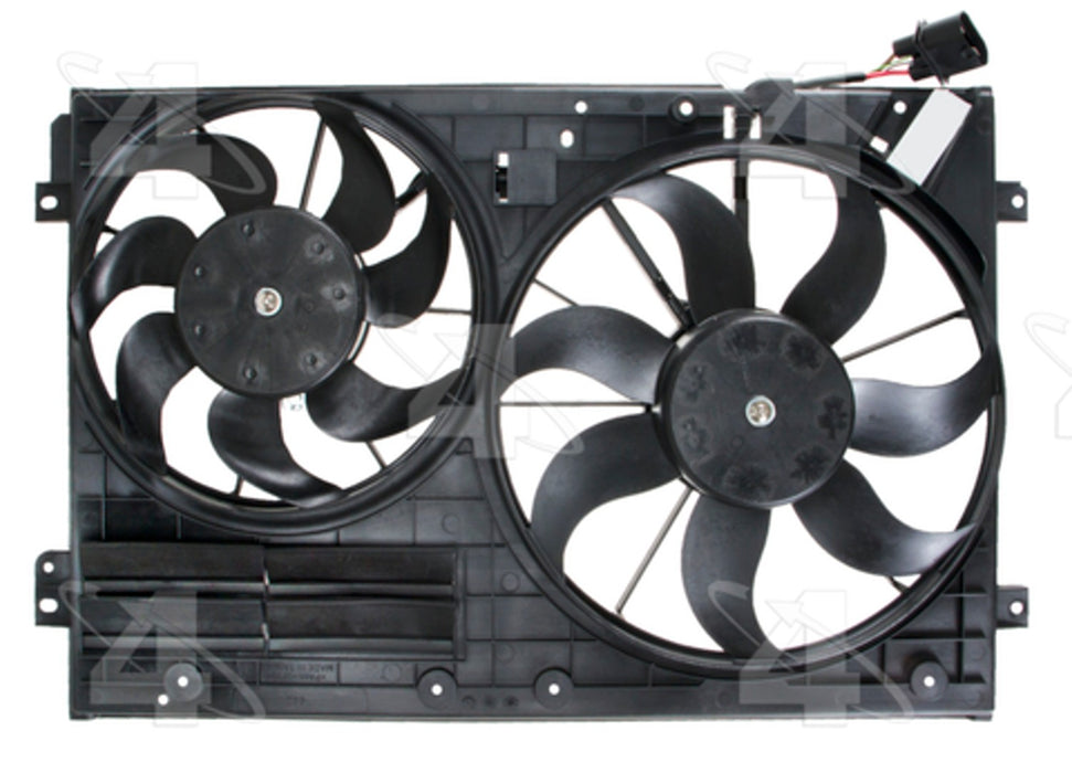 Dual Radiator and Condenser Fan Assembly for Volkswagen GTI 2014 2013 2012 2011 2010 2009 2008 2007 2006 P-2635460