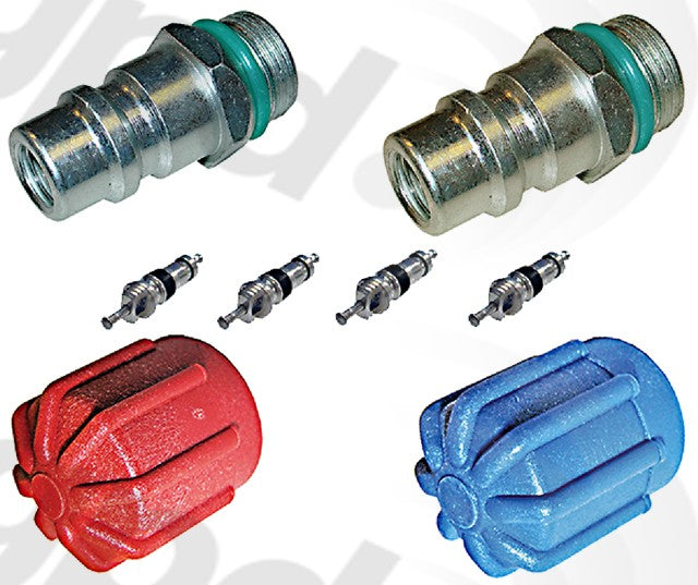 A/C System Valve Core and Cap Kit for Mercedes-Benz CLK430 4.3L V8 GAS 2003 2002 2001 2000 1999 P-1467460