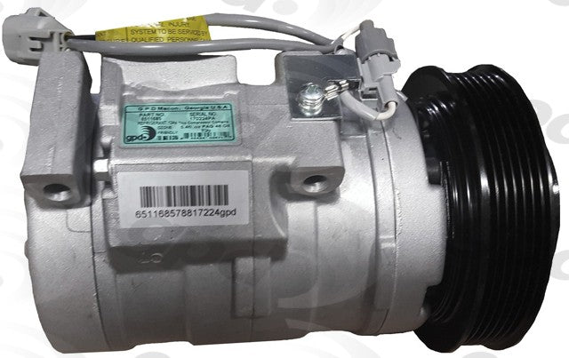 A/C Compressor for Toyota Camry 2006 2005 2004 2003 2002 - Global Parts 6511685