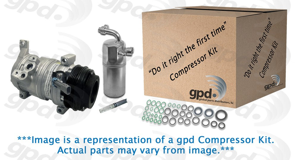 A/C Compressor and Component Kit for GMC Savana 3500 6.6L V8 2016 P-1521761