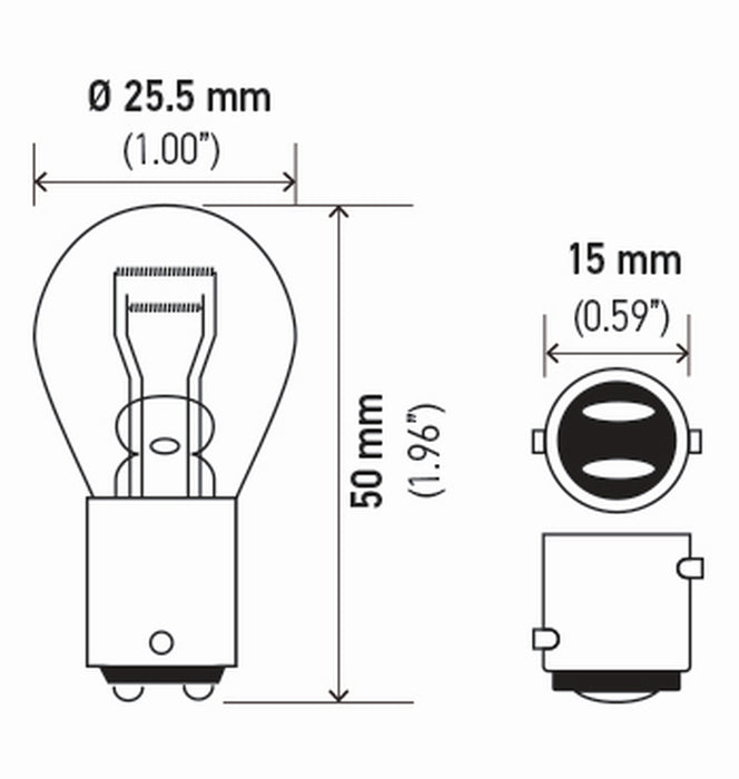 Front OR Rear Cornering Light Bulb for GMC C2500 1997 1996 1995 1994 1993 1982 1981 1980 1979 P-1605143