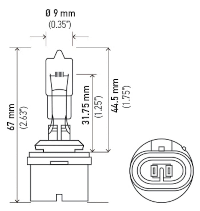 Low Beam Headlight Bulb for Arctic Cat Z 370 ESR 2003 P-1616443