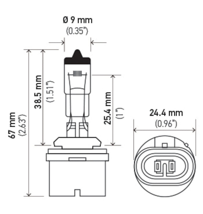 Low Beam Headlight Bulb for Arctic Cat CFR 1000 2011 2010 P-1616573