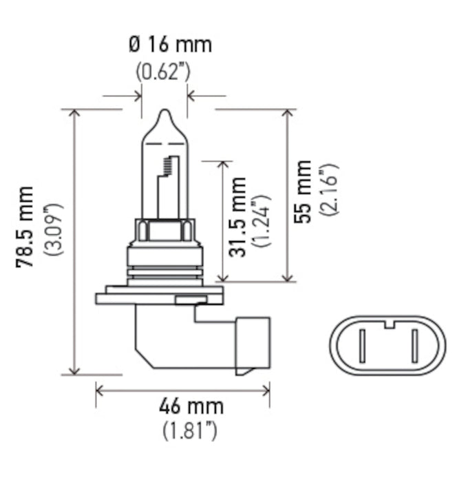 High Beam Daytime Running Light Bulb for Chevrolet K2500 2000 1999 1998 1997 1996 1995 1994 1993 1992 1991 1990 P-1619833