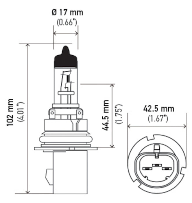 High Beam and Low Beam Daytime Running Light Bulb for Ford F-250 HD 1997 P-1621970