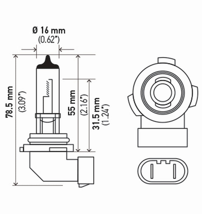 Front Fog Light Bulb for Lincoln Navigator 2006 2005 2004 2003 P-1587946