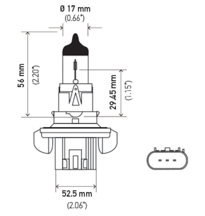 High Beam and Low Beam Daytime Running Light Bulb for Chevrolet Cruze Limited 2016 P-1590501