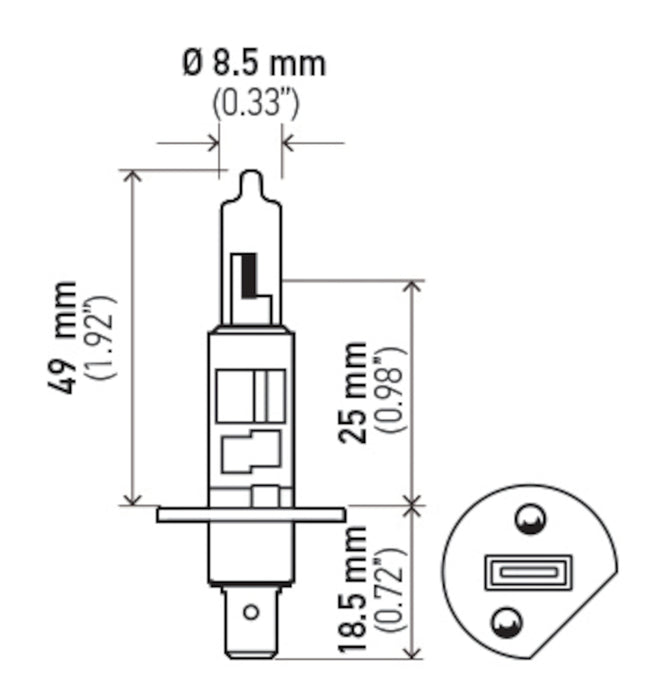 High Beam OR Low Beam Daytime Running Light Bulb for Nissan Altra EV 2001 2000 1999 P-1587467