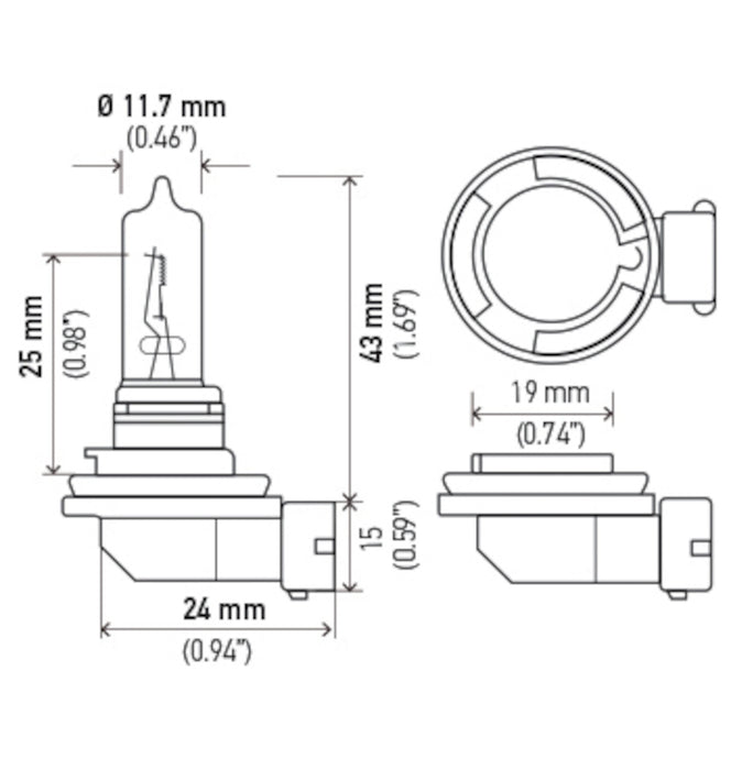 High Beam Headlight Bulb for Chevrolet Monte Carlo 2007 2006 P-1596232