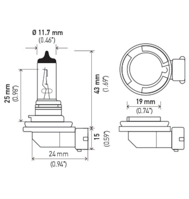 Front Cornering Light Bulb for Can-Am Spyder RT (SE5) 2013 2012 2011 2010 P-1597325