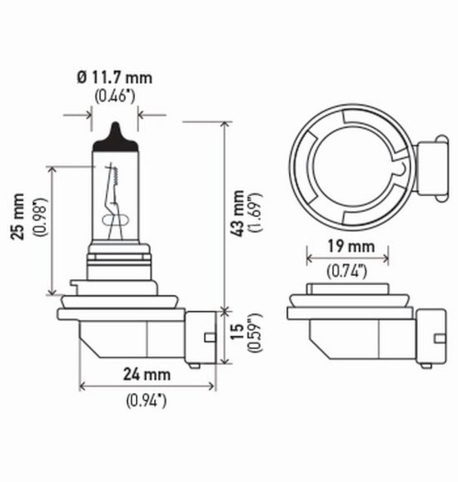 High Beam OR Low Beam Cornering Light Bulb for Victory Vegas Low 2009 2008 P-1598170