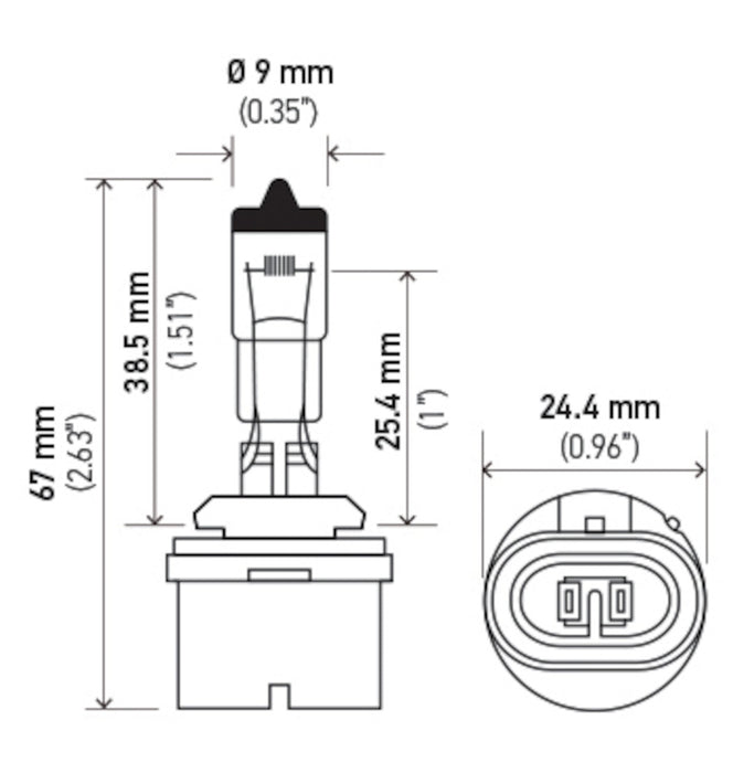 Low Beam Headlight Bulb for Arctic Cat M8 Sno Pro 153 2011 2010 P-1598588